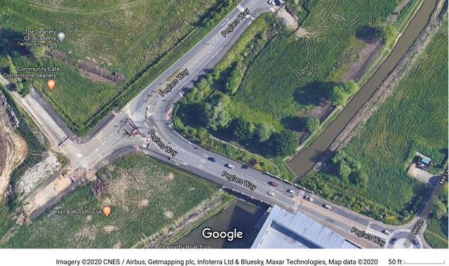 map of the Waitrose area of the&nbsp;race&nbsp;route